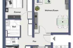 Grüne Aussicht inklusive: vermietete 3 Zimmer mit Westbalkon, TG-Stellplatz & viel Stauraum – 69126 Rohrbach, Heidelberg – Vorschaubild 11