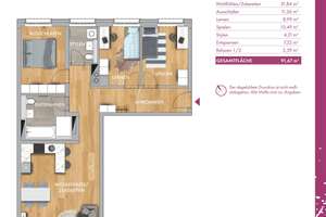 *** Familienwohnung mit Blick ins Grüne, EBK, 2 Bäder, TG mit Ladeoption *** – Friedrich-Bosse-Straße 69, 4159 Möckern, Leipzig – Vorschaubild 13