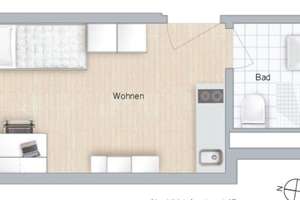 Studentenapartment in Haidhausen mit Dachterrasse, voll möbl. u. eingerichtet – Die vollständige Adresse der Immobilie erhältst du vom Anbieter., 81677 Steinhausen, München – Vorschaubild 17