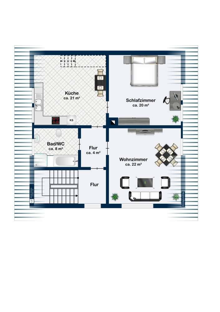 Dachgeschoss Haus 2