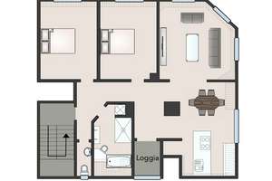 *Wohnen in der Turmspitze* luxuriöse  3,5 Zimmer DG Wohnung am Marienplatz – Die vollständige Adresse der Immobilie erhältst du vom Anbieter., 70180 Lehen, Stuttgart – Vorschaubild 10