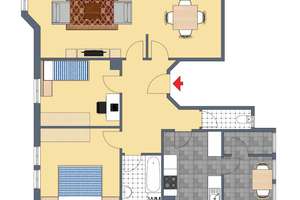 +++ helle & sonnige Altbau-Etage - 2.OG ohne Balkon - modernisierungsbedürftig - inkl. Carport +++ – Brackenheimer Straße 50, 70435 Zuffenhausen-Mitte, Stuttgart – Vorschaubild 24