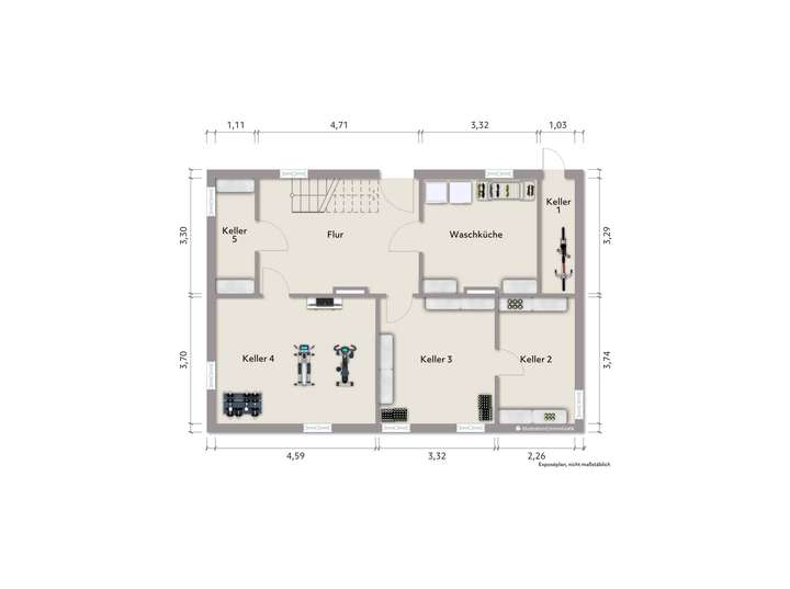 Grundriss Kellergeschoss (nich