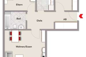3 - Zimmer Wohnung mit zwei Balkonen sucht neuen Eigentümer  – Eichenweg 1, 41517 Grevenbroich – Vorschaubild 10