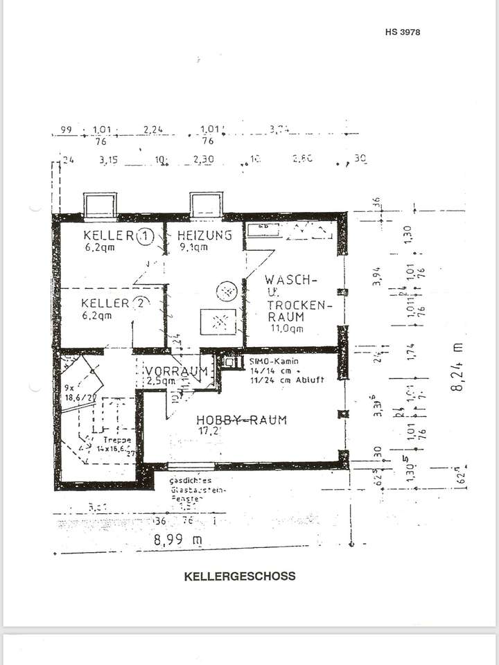 Grundriss Untergeschoss