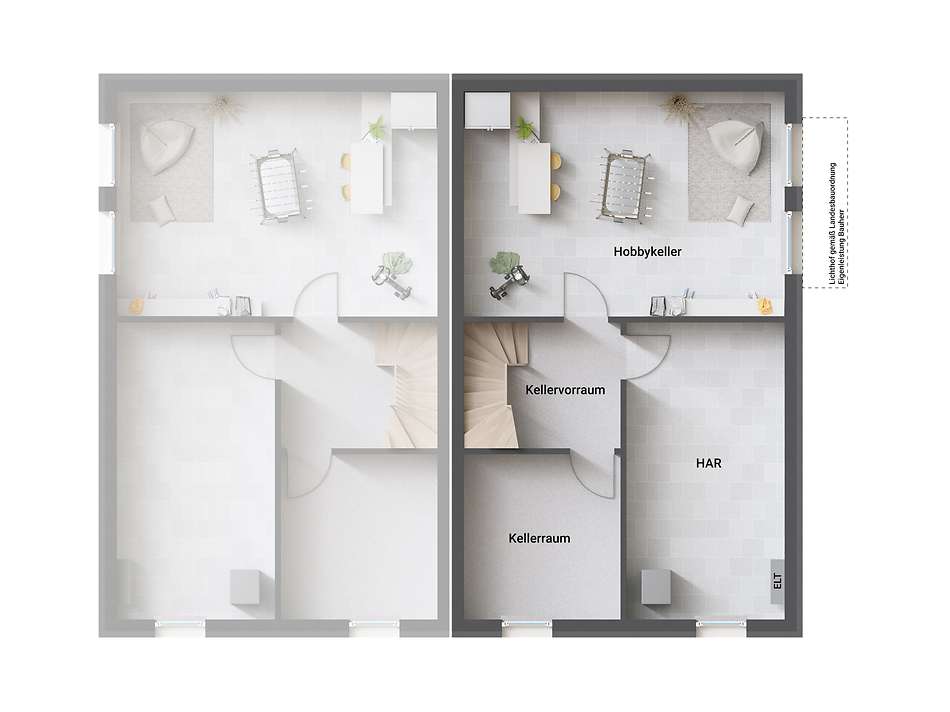 Grundriss SW Wohnkeller