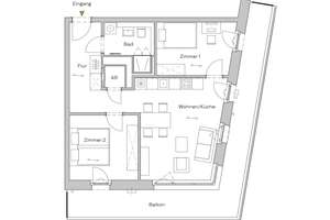 Urbaner Wohnkomfort – 3-Zimmer-Wohnung mit Balkon in modernem Wohnquartier – Dösner Weg 6, 4103 Zentrum-Südost, Leipzig – Vorschaubild 11