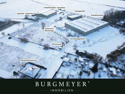 Abbildung zu Vielseitiges Betriebsareal mit Hallen, Verwaltung und Betriebsleiterwohnung im O