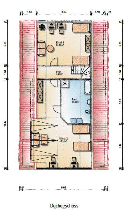 Grundriss Dachgeschoss