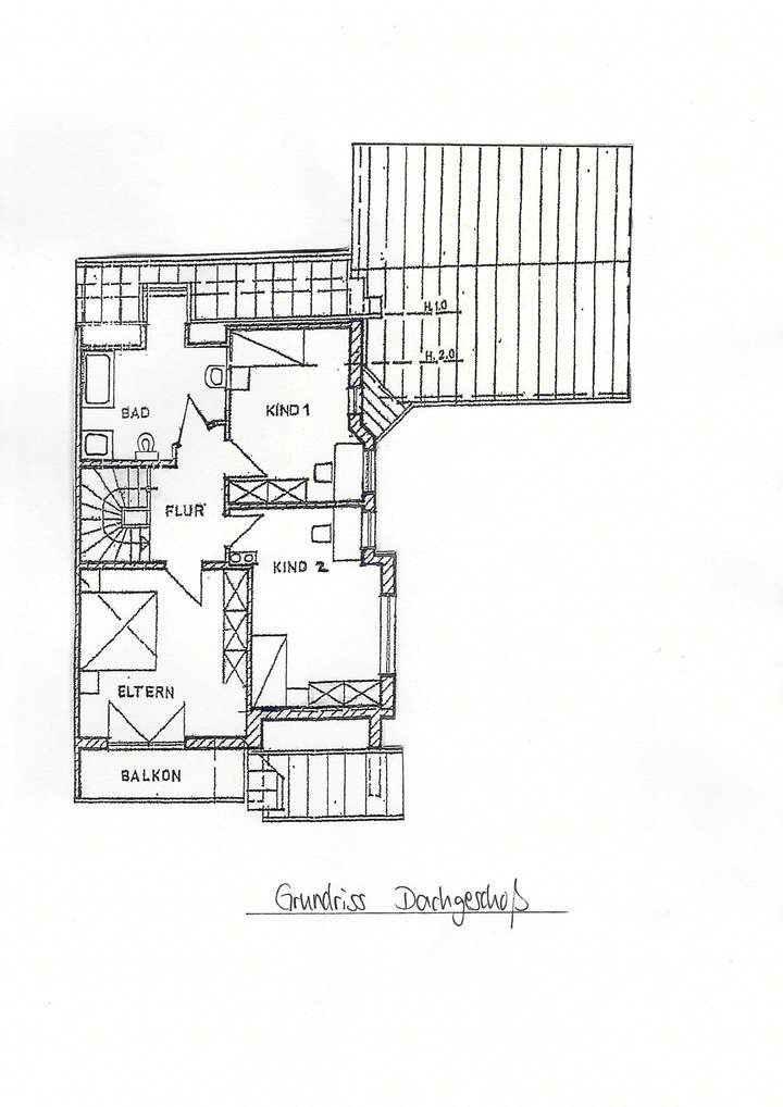 Grundriss Dachgeschoss
