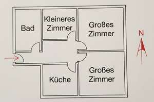 Nachmieter gesucht: Zentrale 3-Zimmer-Wohnung in Dieburg – Die vollständige Adresse der Immobilie erhältst du vom Anbieter., 64807 Dieburg – Vorschaubild 1