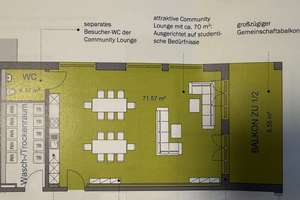 Studentenapartment Penthouse Domblick – Otto-Hahn-Straße 40, 93053 Galgenberg, Regensburg – Vorschaubild 11