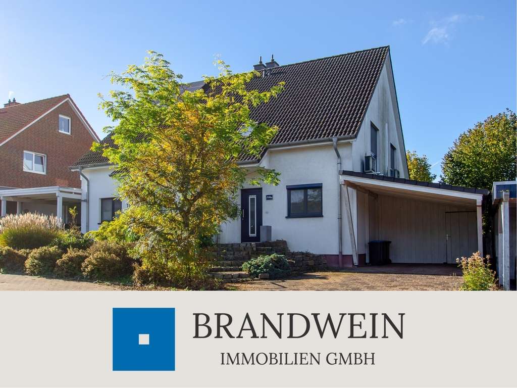 Gepflegte Doppelhaushälfte mit schönem Garten und Feldblick in ruhiger Lage nahe Elverdissen