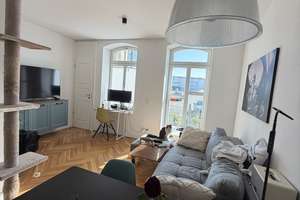 Voll möbliertes 2-Zimmer-Apartment, 2 Bäder, Balkon, Garten