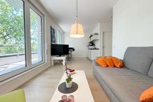Exklusives Wohnen mit Rheinblick! Möbliertes Appartement in Köln/ Bayenthal – Die vollständige Adresse der Immobilie erhältst du vom Anbieter., 50968 Bayenthal, Köln – Vorschaubild 2