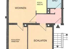 Hübsche 3-Zimmer-Wohnung im 1. Obergeschoss – Grassweg 4, 34121 Wehlheiden, Kassel – Vorschaubild 2