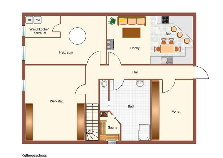 Immogrundriss Keller