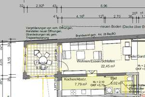 Erstbezug nach Sanierung: 2,5-Zi.-Wohnung mit Balkon in Wolnzach