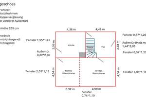 Ehemaliger Bauernhof (9 Zi) auf großem Grund (1.035 m²) und Nebengebäuden in Feldatal-Windhausen – Untergasse 4, 36325 Feldatal – Vorschaubild 4