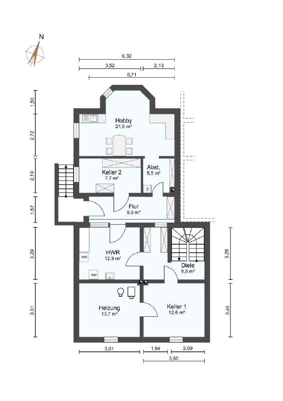 Grundriss Kellergeschoss