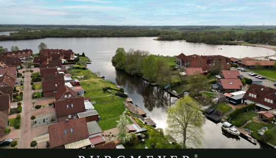 Bild von Idyllisches Ferienhaus mit eigenem Bootsanleger am Timmeler Meer