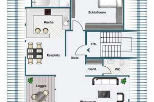 Charmante Dachwohnung mit sonniger Dachterrasse – Die vollständige Adresse der Immobilie erhältst du vom Anbieter., 45357 Dellwig, Essen – Vorschaubild 14