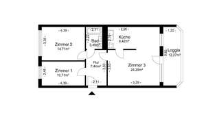 3 Zimmer mit Balkon – Buckower Ring 11, 12683 Biesdorf, Berlin – Vorschaubild 10