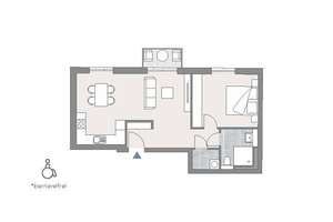 Barrierefreie 2 Zimmer EG-Wohnung kleinem Balkon WE02 – Harzer Straße 118, 12435 Alt-Treptow, Berlin – Vorschaubild 7