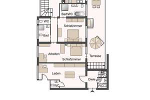**Wohnen & Arbeiten unter einem Dach: 2 Wohneinheiten + Ladenlokal + 3 Garagen + Ausbaureserve** – Die vollständige Adresse der Immobilie erhältst du vom Anbieter., 50181 Bedburg – Vorschaubild 48