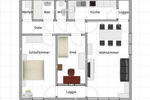 ETW, 3 Zimmer, EBK, 2 Loggien, zentrale Lage Bonn-Poppelsdorf – Trierer Str. 57, 53115 Bonn – Vorschaubild 1