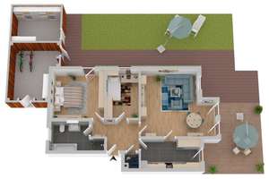 Echter Freiraum: Attraktive 3-Zimmer-Wohnung mit großer Terrasse und großem Gartenanteil – Berliner Straße 81a, 48529 Nordhorn – Vorschaubild 13