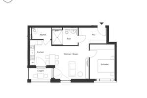 Schöne 2-Zimmer WHG mit Loggia – Steinworth 6, 30539 Bemerode, Hannover – Vorschaubild 9