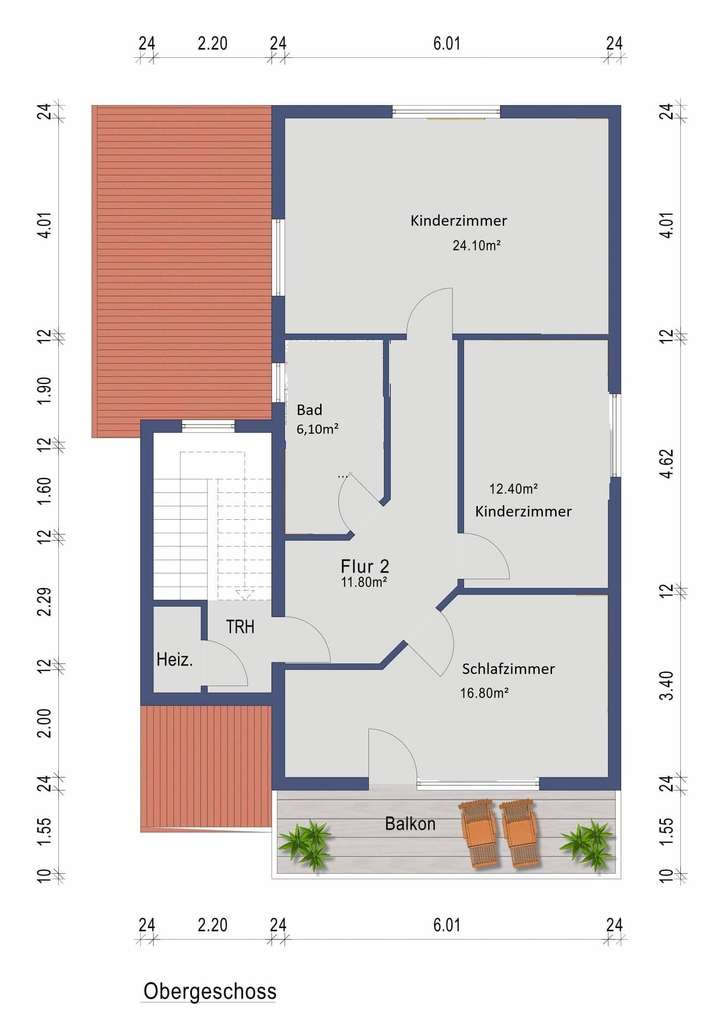 Grundriss Obergeschoss
