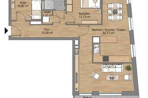 Moderne 3-Zimmer Wohnung mit Balkon im 2. OG in Mainz-Weisenau – Die vollständige Adresse der Immobilie erhältst du vom Anbieter., 55130 Weisenau, Mainz – Vorschaubild 6