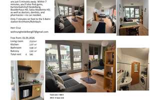 Möblierte 1-Zimmer-Loft mit Balkon & TG-Stellplatz in Heidelberg – frei ab 01.05.2026 – Die vollständige Adresse der Immobilie erhältst du vom Anbieter., 69126 Rohrbach, Heidelberg – Vorschaubild 1