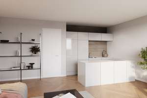 The view from here: urbanes Wohnen ganz oben - 2-Zimmer-Wohnung über den Dächern der Stadt – 40235 Flingern Nord, Düsseldorf – Vorschaubild 3
