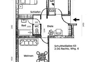 Sanierungsbedürftige 2-Zimmer-Wohnung mit Balkon und Loggia in ruhiger Lage am Dutzendteich – Schultheißallee 63, 90478 Ludwigsfeld, Nürnberg – Vorschaubild 15