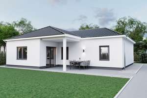 Schicker Winkelbungalow, Neubau, inkl. Bodenplatte, FBH, A+, PV, Lüftung – Die vollständige Adresse der Immobilie erhältst du vom Anbieter., 34246 Vellmar – Vorschaubild 1