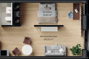FRIEDERICH: Nähe Campus – EH 55 - Erdgeschosswohnung mit Terrasse und Blick ins Grüne – Die vollständige Adresse der Immobilie erhältst du vom Anbieter., 52074 Laurensberg (Statistischer Bezirk), Aachen – Vorschaubild 9