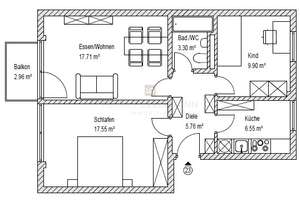 *PROVISIONSFREI* Bezugsfertige 3 ZKB mit Balkon, 4. OG, Münchenerstraße, IN-Süd, frisch renoviert – Münchener Straße 21, 85051 Münchener Straße, Ingolstadt – Vorschaubild 13