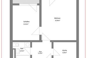 Charmante 2 Zimmer-Wohnung mit Balkon & optionalem Tiefgaragen-Stellplatz in Augsburg-Oberhausen – Die vollständige Adresse der Immobilie erhältst du vom Anbieter., 86154 Oberhausen-Nord, Augsburg – Vorschaubild 6