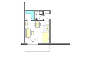 Möblierte 1-Zimmer Wohnung mit Balkon in Augsburgs Universitätsviertel – Die vollständige Adresse der Immobilie erhältst du vom Anbieter., 86159 Universitätsviertel, Augsburg – Vorschaubild 14