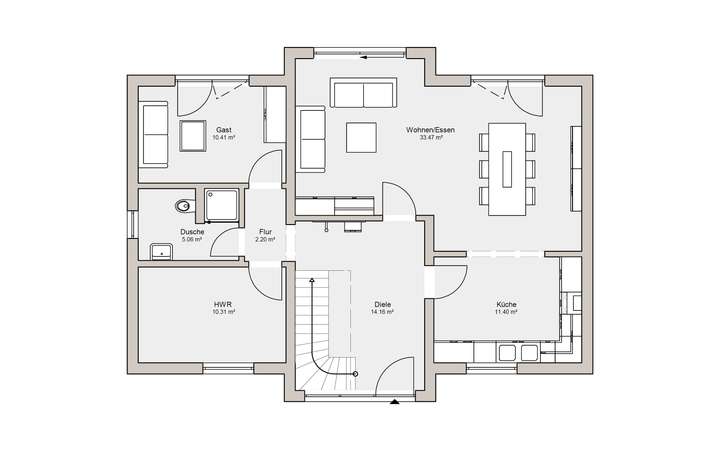 Grundriss Erdgeschoss