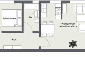 Striesen - bezugsfertige 2-Zimmer-Wohnung mit Ostbalkon in ruhigem Hinterhaus – Augsburger Straße 89, 1277 Dresden – Vorschaubild 2