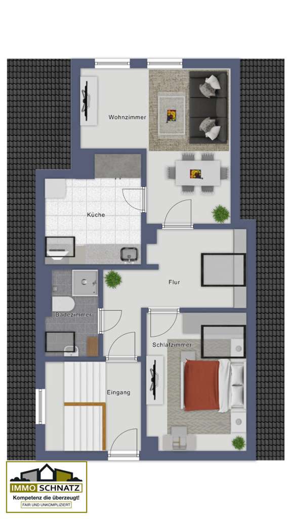 Immobilie in Erlenbach am Main - ETW im Dachgeschoss – ideal für Kapitalanleger - Bild 1