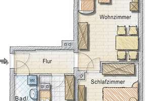 gemütliche helle Wohnung mit tollem Ausblick – Lessingstraße 39, 9557 Flöha – Vorschaubild 8