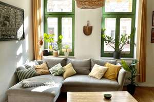 Moderner Altbautraum mit eigenem Garten in Schleußig - 3 Räume auf 104m2 und großer Terasse