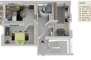 Komplett sanierte 2- Zimmer Wohnung Rabenberg – Die vollständige Adresse der Immobilie erhältst du vom Anbieter., 38444 Rabenberg, Wolfsburg – Vorschaubild 10