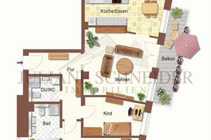 Mit Blick auf‘s Wasser - Großzügige 3-Raum-Wohnung mit Balkon an der Kleinen Luppe in Altlindenau – Die vollständige Adresse der Immobilie erhältst du vom Anbieter., 4177 Altlindenau, Leipzig – Vorschaubild 9