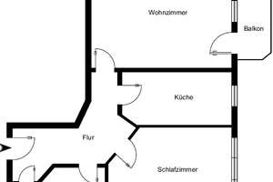 2-Raumwohnung mit Balkon – ideale Kapitalanlage – Rothenburger Straße 16a/ T2/ 1.OG mi li, 1099 Äußere Neustadt, Dresden – Vorschaubild 14